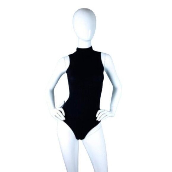Commando Sleeveless Turtleneck Bodysuit Black OS - Picture 1 of 6